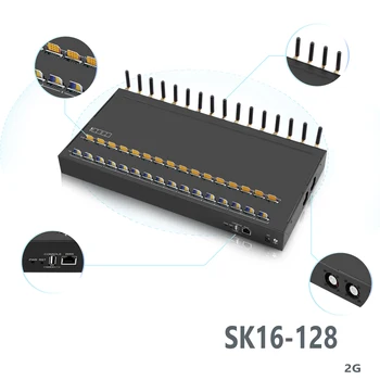 sk 16 portas do gateway de sms modem 128 sims simcard dispositivo remetente do sms 2g gsm modem sim caixa