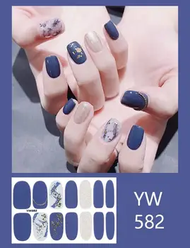 tifcojew Diamond gem adesivos nova manicure adesivos completo de adesivos de unhas terminado adesivos de unhas nail stickers adesivos completo